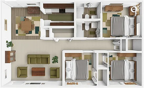 Floor plan 3 Bedroom