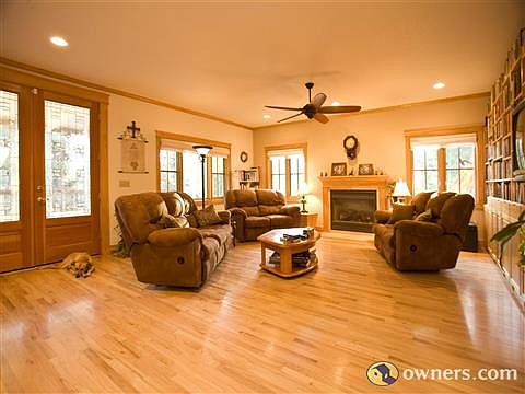 very bright upstairs living space