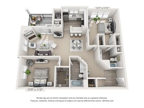 Floor plan Montpelier - Renovated