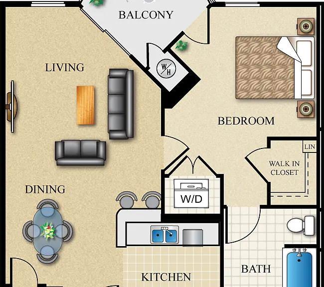 Plan B2 (PII) Floorplan Diagram