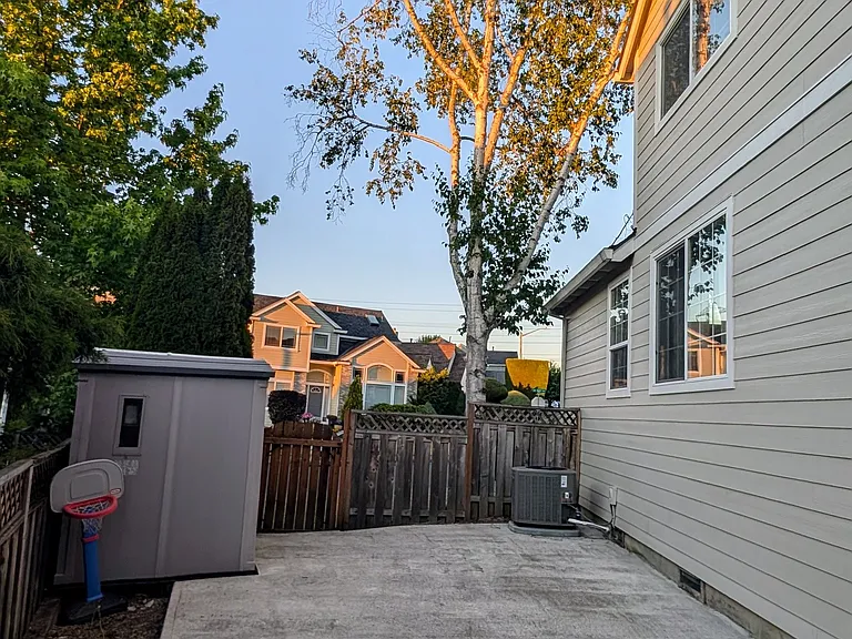 side yard with concrete flooring