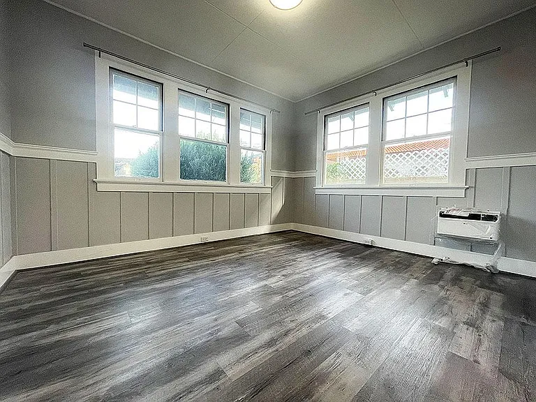 Master bedroom with Shower, Toilet, and AC unit!