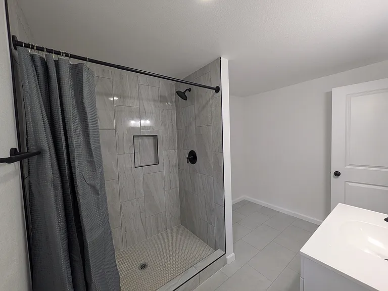 downstairs shower