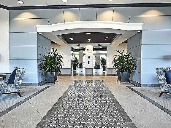 Gorgeous entry foyer with secure access