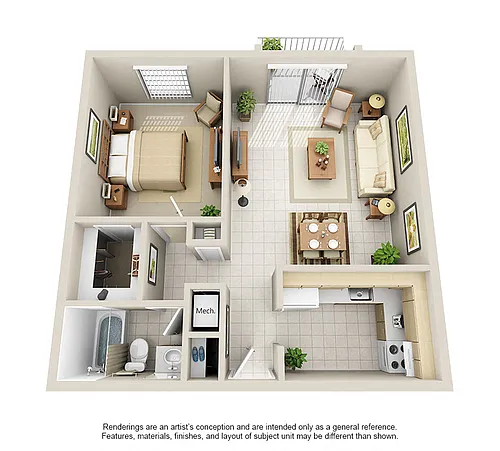 Floor plan Model A