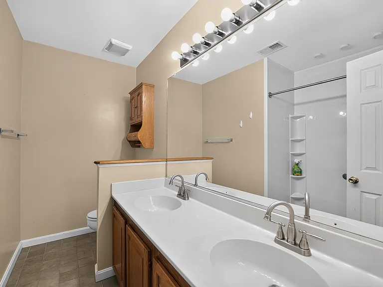Master bath (not shown: hallway full bath)