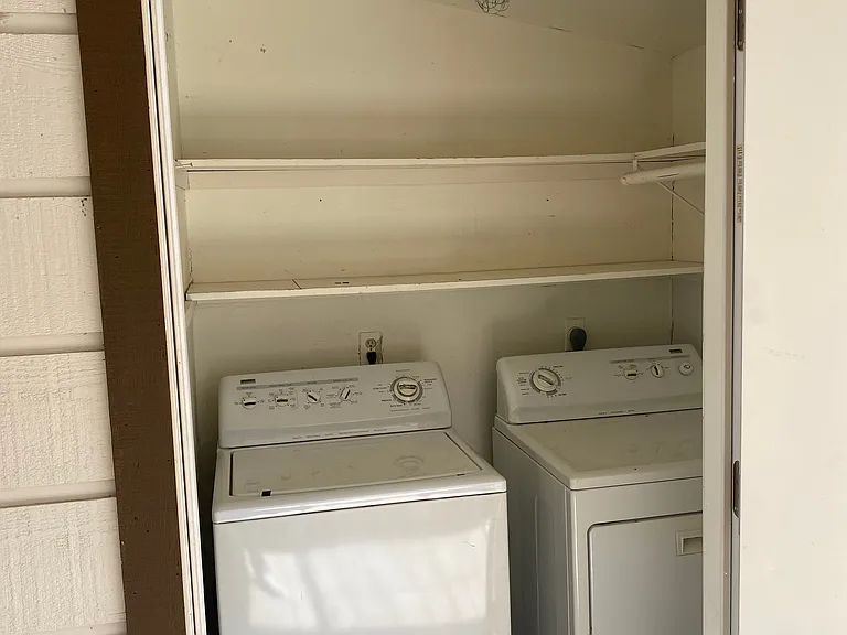 Washer & Dryer included in your own private laundry closet adjacent to your unit's front door.