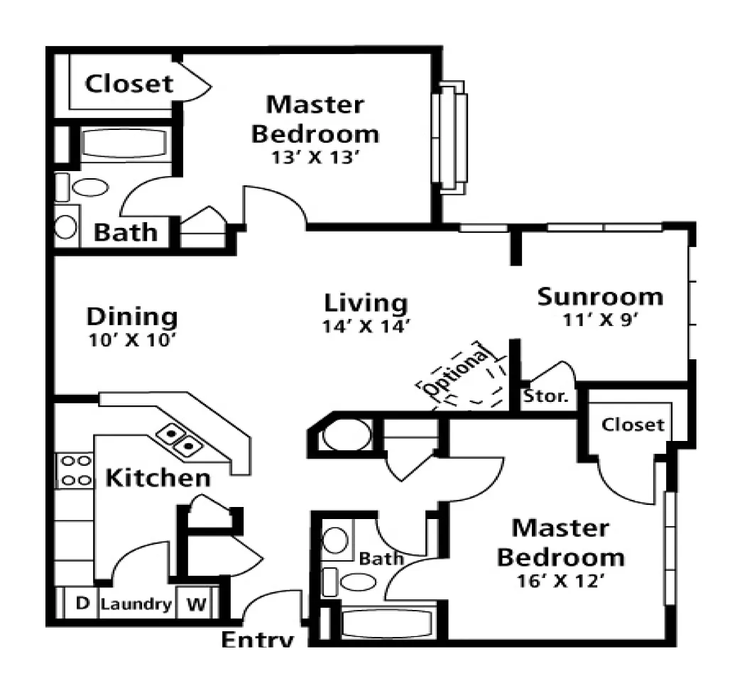Floor plan Turnberry Renovated