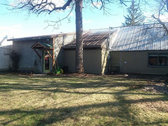 Rear exterior of house.