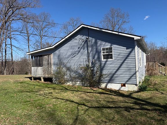 The west end view of the home