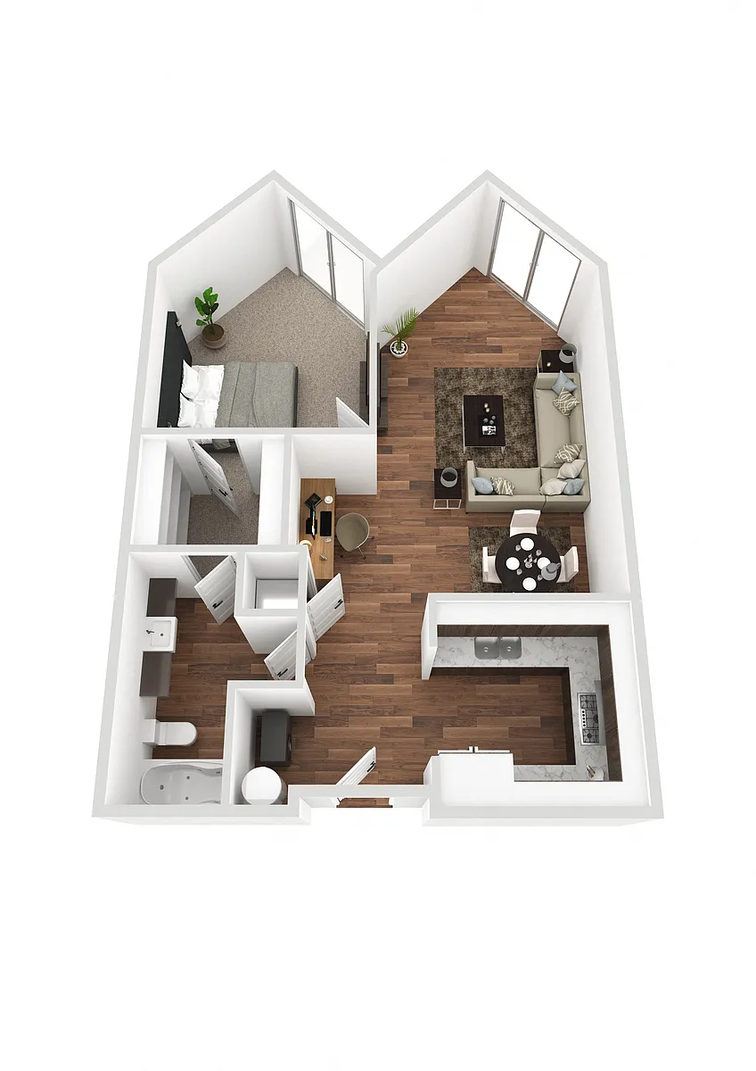 Floor plan 1X1