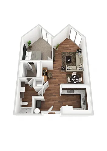 Floor plan 1X1