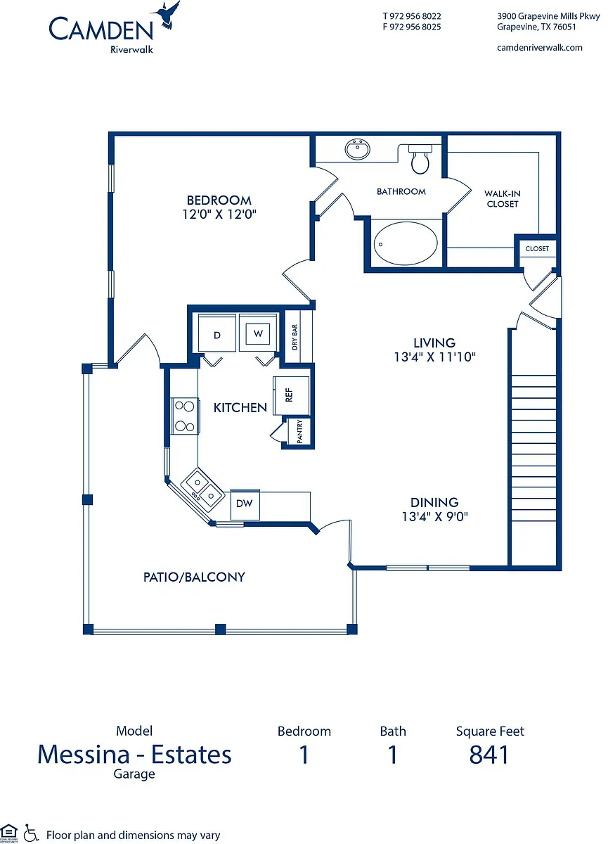 Floor plan Messina Estates - Garage