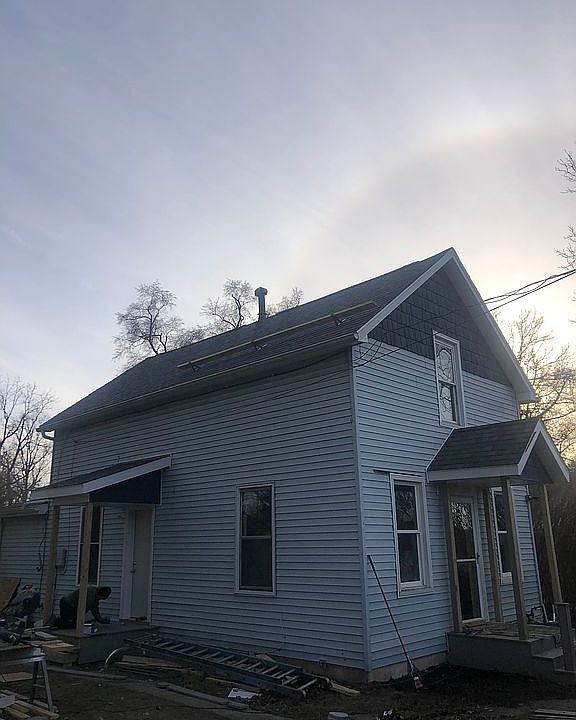 New porches and vinyl shakes