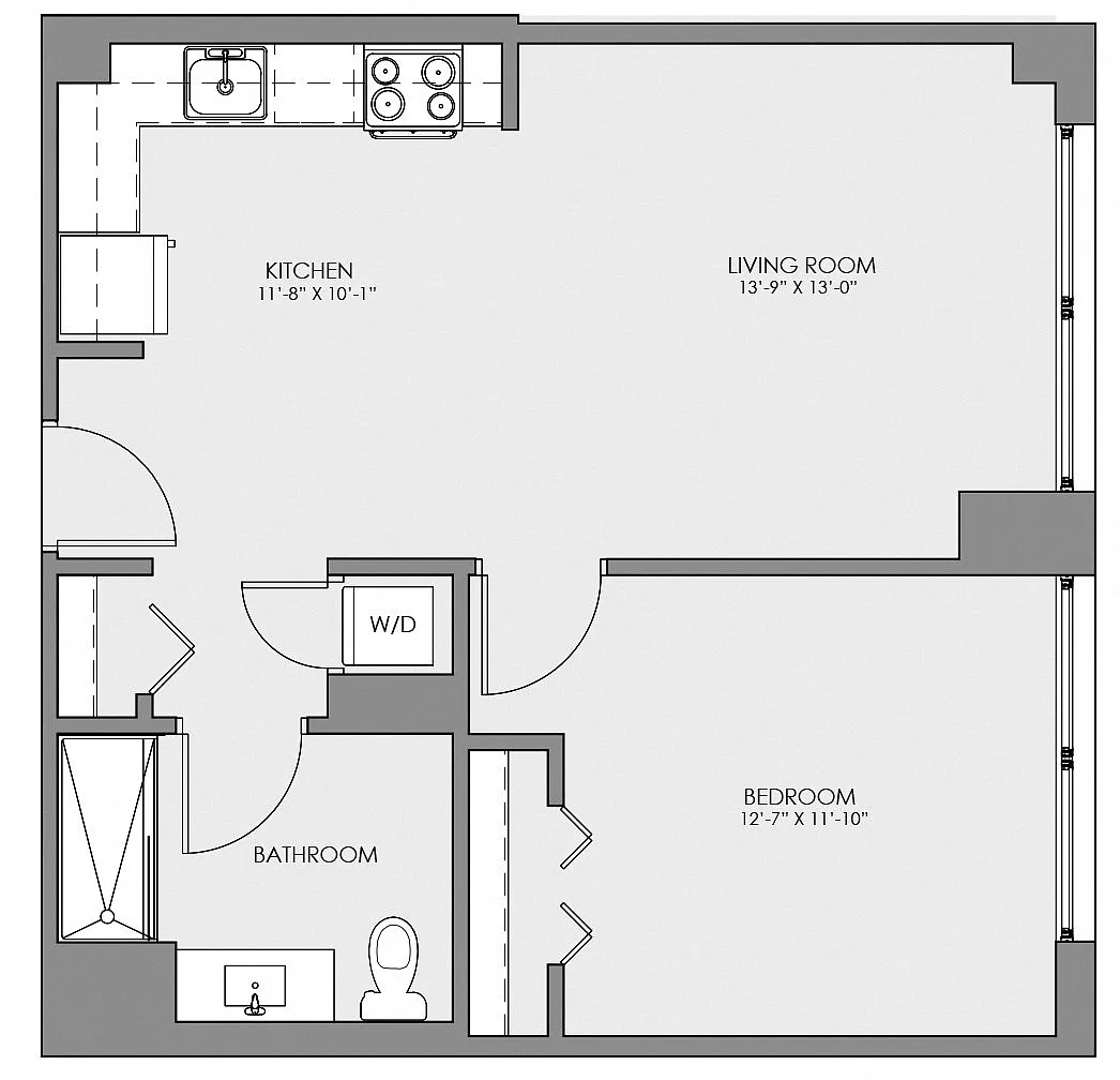Floor plan 1B
