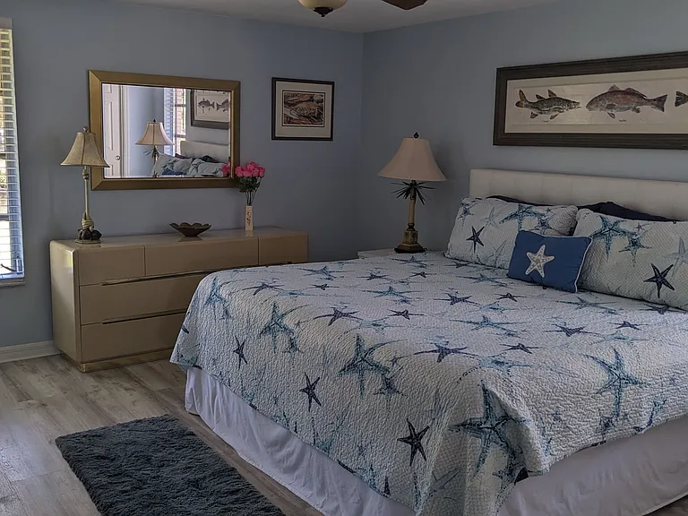 Master Bedroom with king mattress