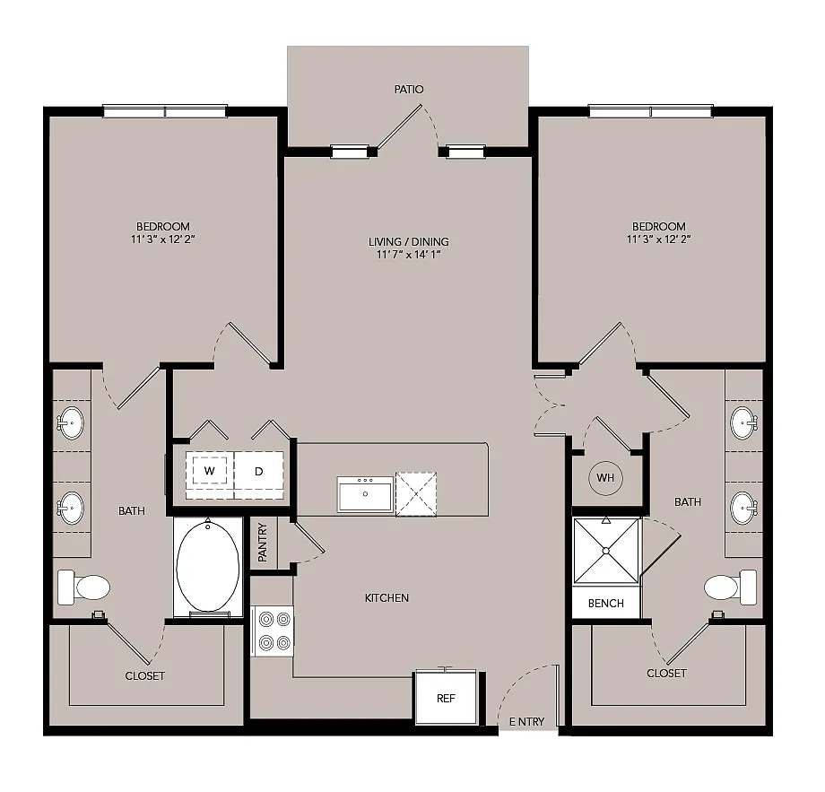 Floor plan B1-1093sf