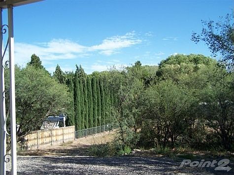 View from under the carport