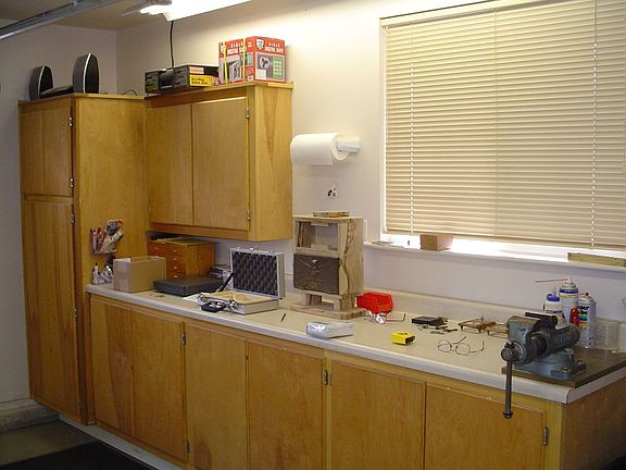 Finished Garage & Cabinets