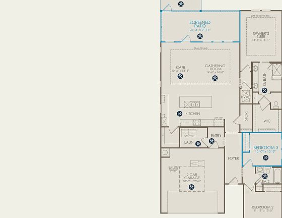 Palmary Floor Plan, Quick Move-in Home, Floor 1