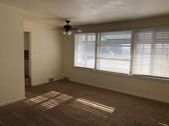 Living room (view 3) showing small area for dining table