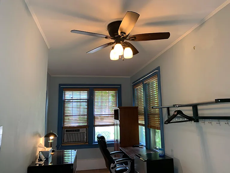 Remote & Bluetooth controlled Ceiling fan. 9' ceilings