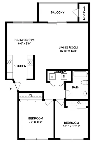 Floor plan Beverly