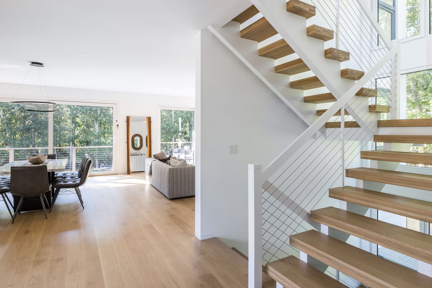  Staircase illuminated with natural light