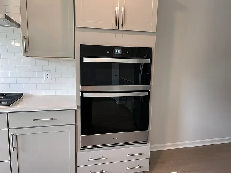 microwave and oven