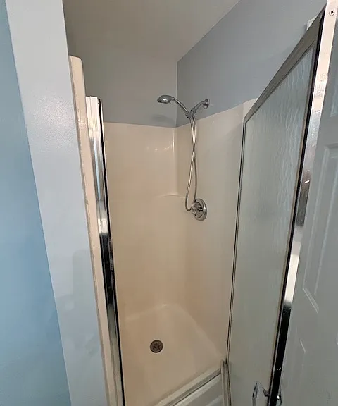 Walk-in shower.