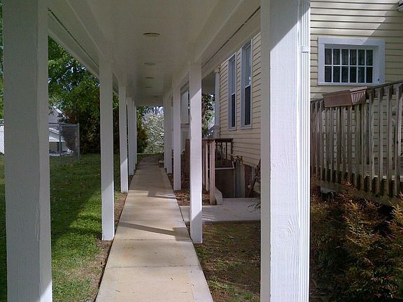 Walkway from garage