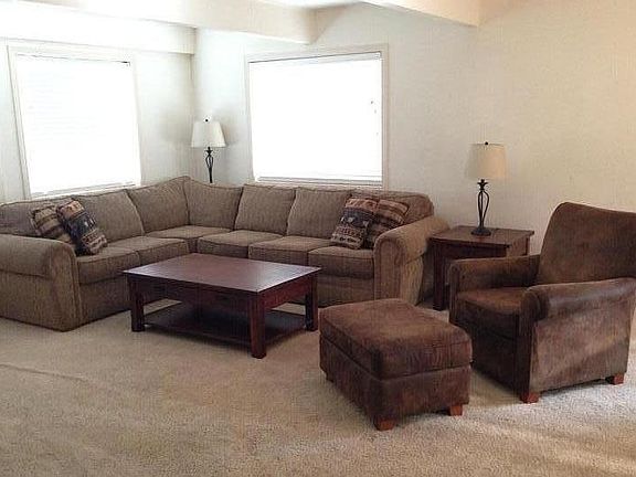 Living room seating area. (Furniture moved in to fit photo.)