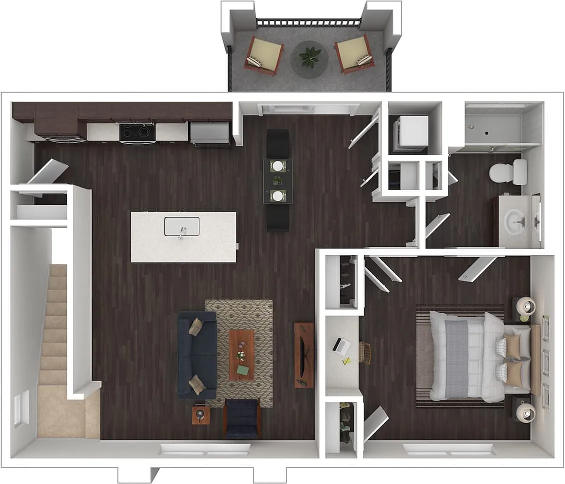 Floor plan 1x1CARR