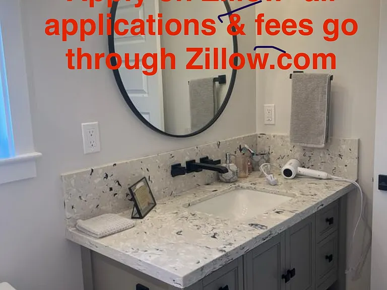 Bathroom with custom vanity