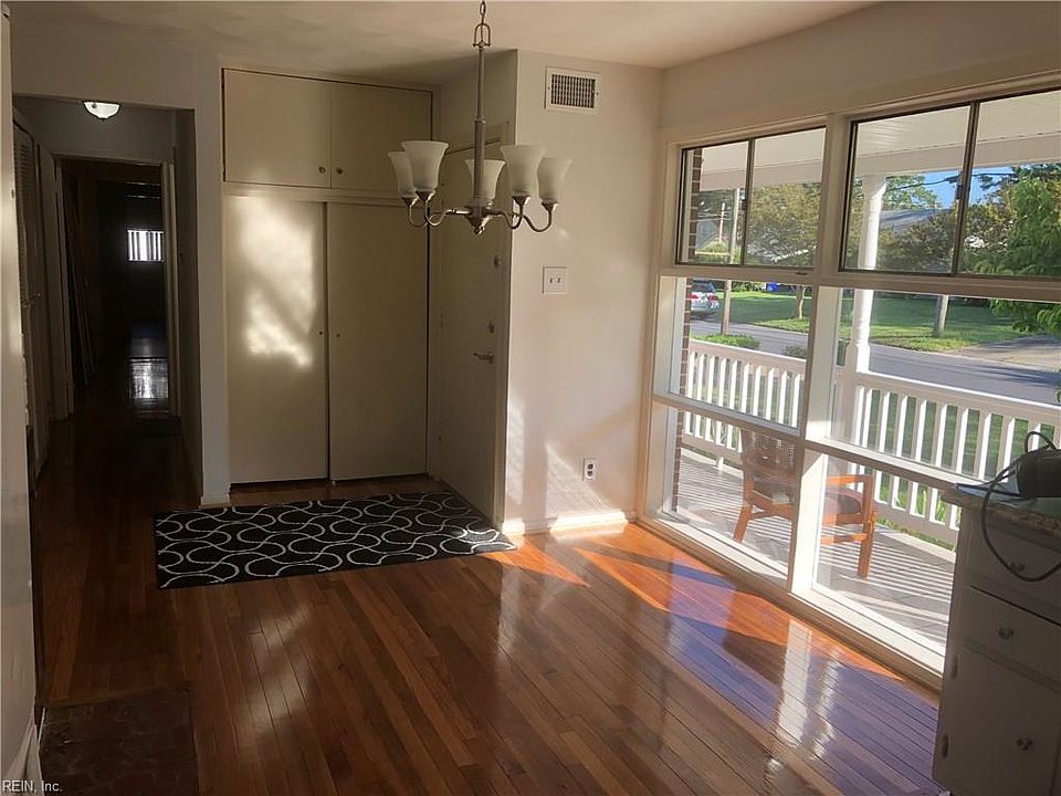 Entry way and dining area