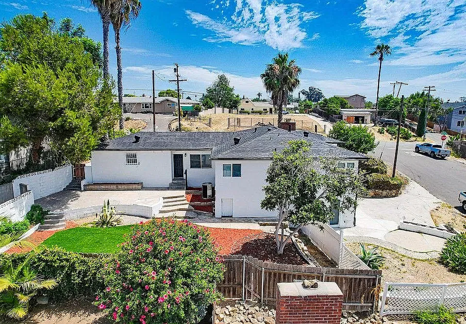 Backyard House and Apartment Aerial View