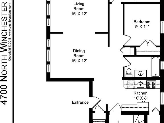5th image of 4700 1/2 N Winchester Ave #2