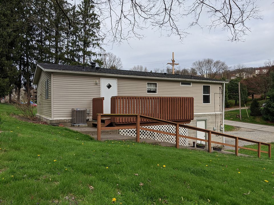 Exterior. Front door and deck.