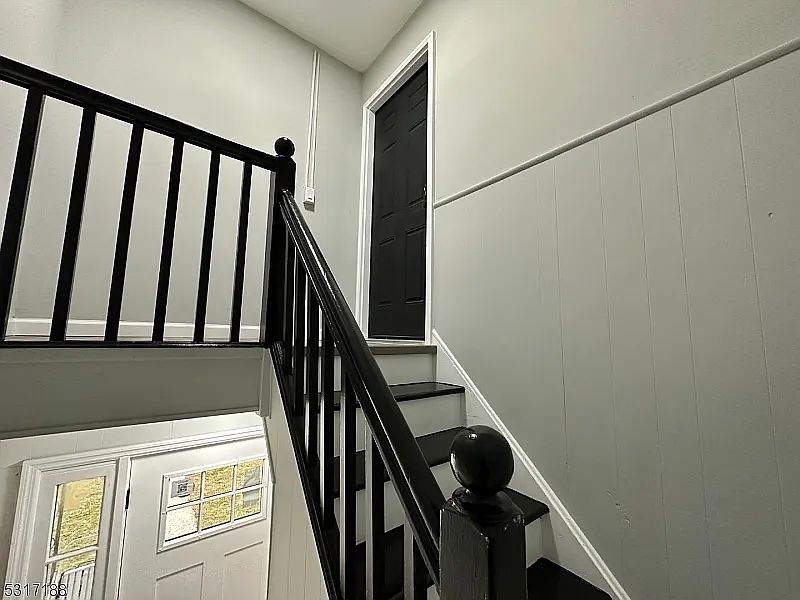 Stairs to enter unit
