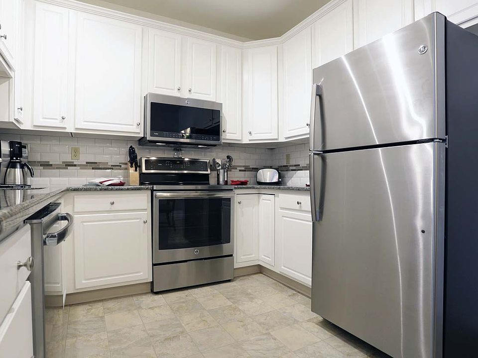 Optional upgraded kitchen with stainless steel appliances.