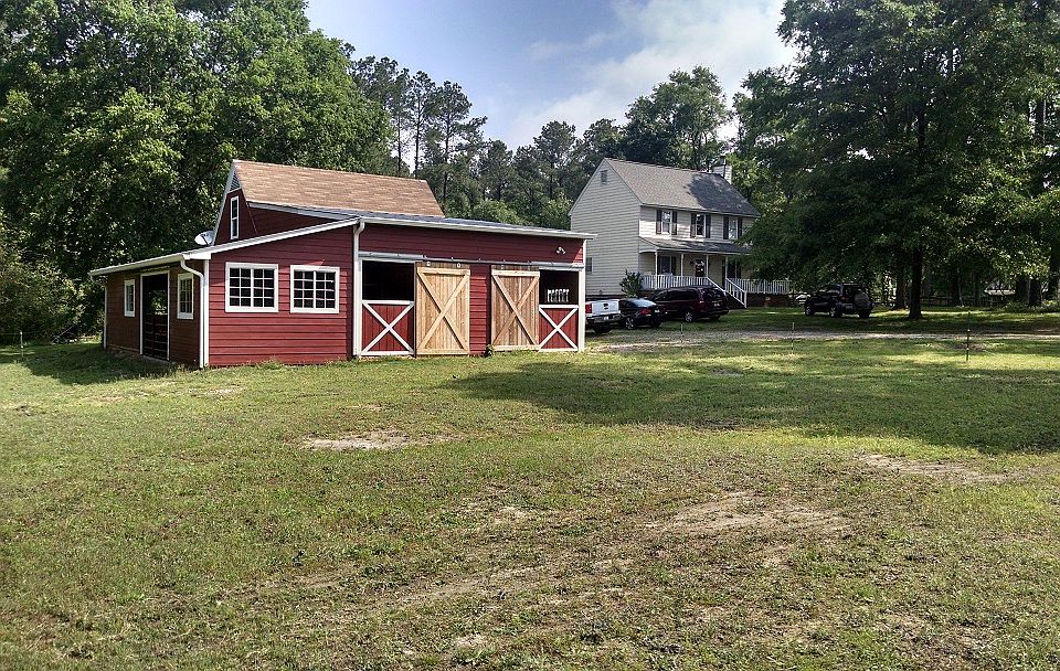 Main barn and house