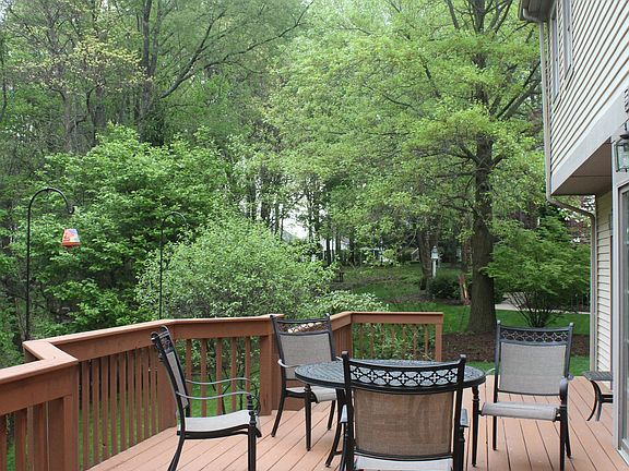 Large deck on back of house