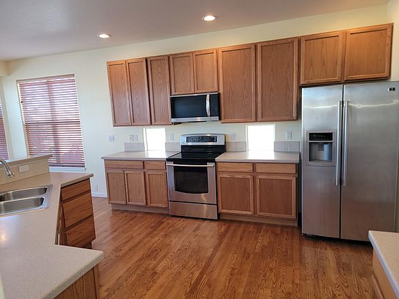 Dining room is through and to the right.