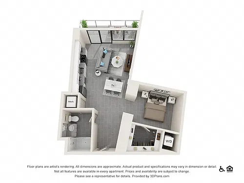 Floor plan Studio E