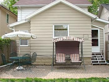 Decorative brickpaver patio