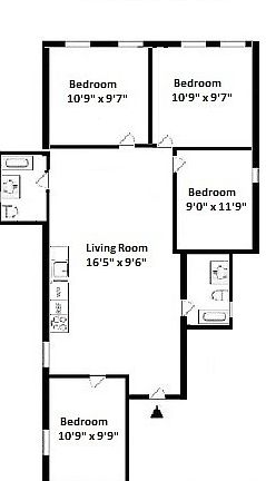 2nd image of 157 W 106th St APT 5B