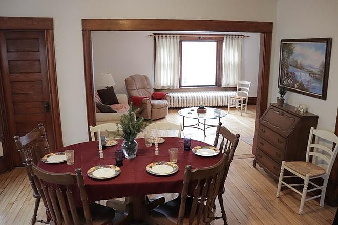 Great natural light! Radiator heating with temperature control in unit. All hardwood floors (except bedroom 1).