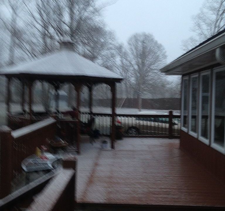 Winter front deck 