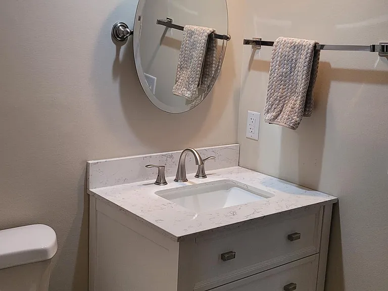 first floor 3/4 bath