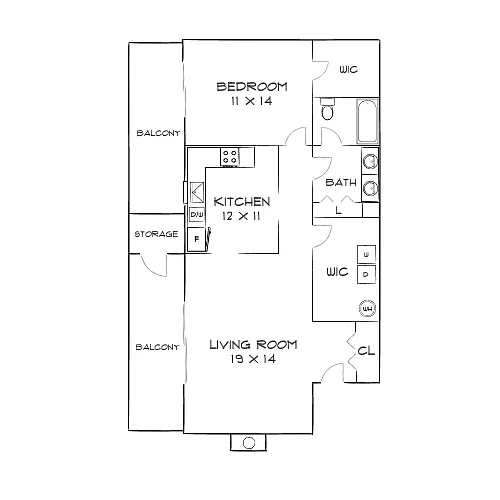Floor plan Design 1C